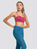 Claudia Single Strap Sports Bra burgundy