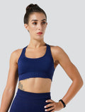 Honey Comb Sports Bra midnight-blue