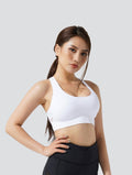 Honey Comb Sports Bra white