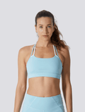 PwrFlex™ Claudia Single Strap Sports Bra baby-blue