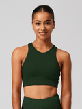 Robyn High Neck Sports Bra pine-green